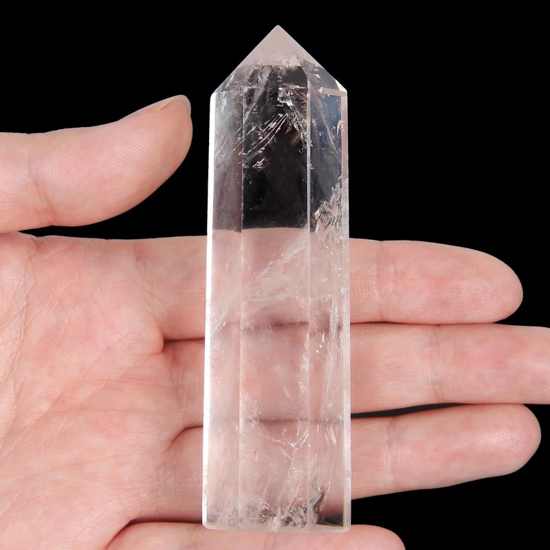 Clear Quartz Crystal Wand1 Pc 3135 Natural Clear Quartz Crystal Wands Healing Crystal and Stones Natural Clear Quartz Stone Tower Gift Box Packaging
